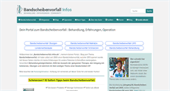 Desktop Screenshot of bandscheibenvorfall-infos.de