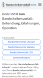 Mobile Screenshot of bandscheibenvorfall-infos.de