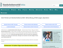 Tablet Screenshot of bandscheibenvorfall-infos.de